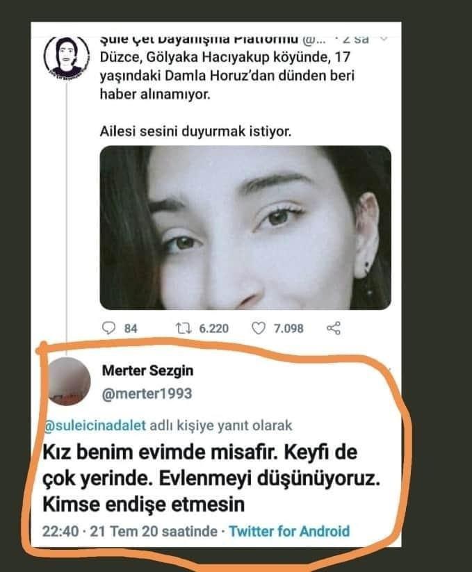 Düzce'de kayboldu zannedilen kız video paylaştı