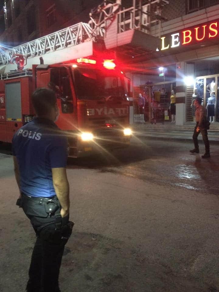 Çorum'da bir binada yangın çıktı