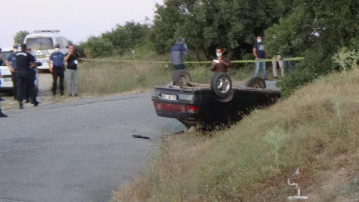 Kütahya'da otomobil takla attı: 1 ölü