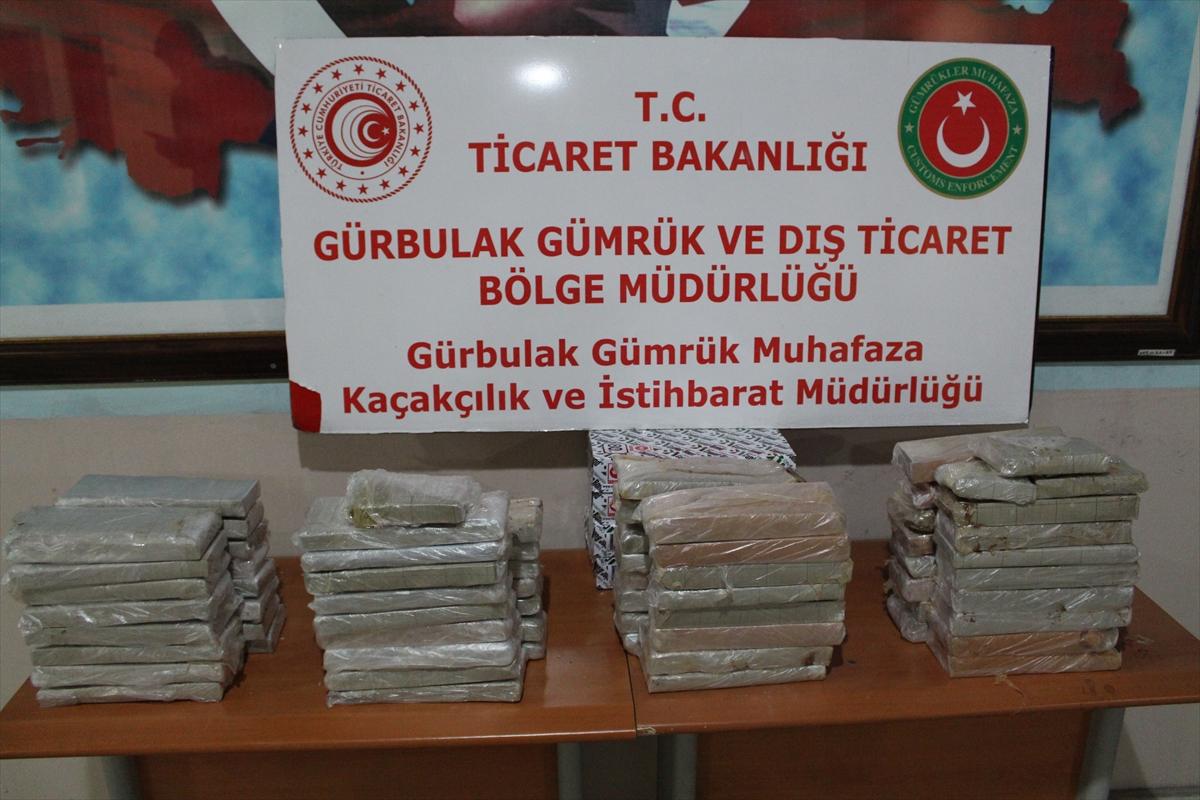 Hamzabeyli, Gürbulak ve Habur'da uyuşturucu operasyonu