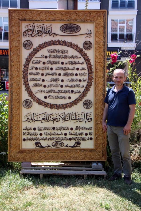 İki yılda yaptığı eseri, Ayasofya'ya hediye etmek istiyor