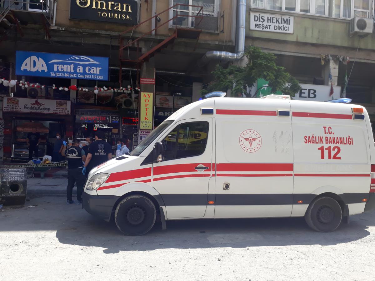 Bakırköy'de bir işçinin kafasına kepçe düştü