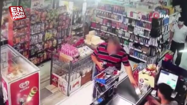 İstanbul'da tırnakçılık yöntemi ile marketten para çaldı