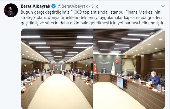 Berat Albayrak'tan FİKKO toplantısı sonrası paylaşım