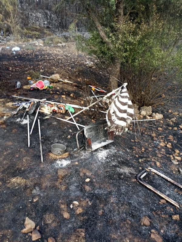 Burdur'da mangal ateşi, 46 dönüm araziyi kül etti