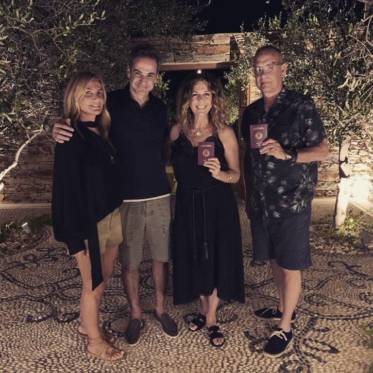 Tom Hanks ve eşi Rita Wilson Yunan vatandaşı oldu