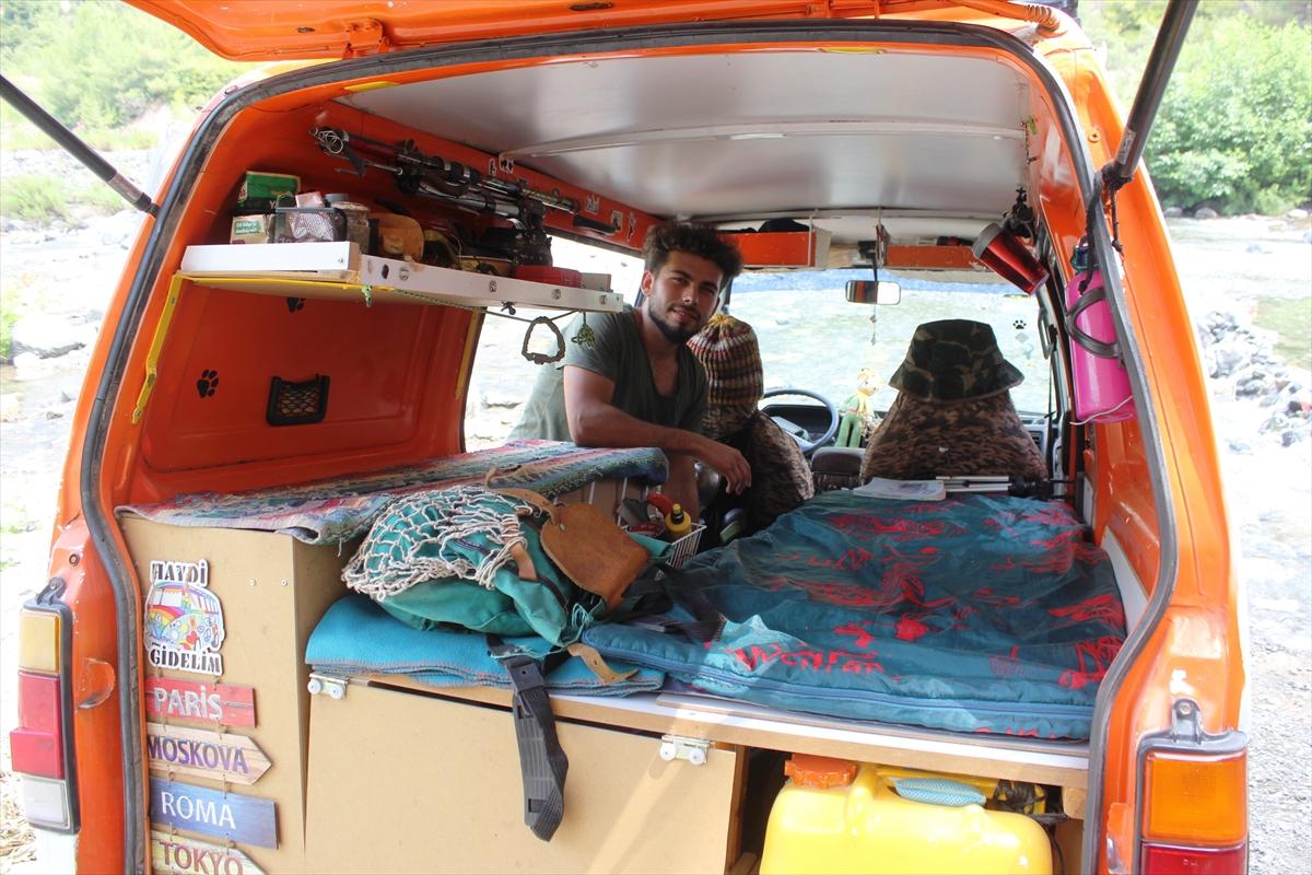 Osmaniyeli genç penalvandan karavan yaptı