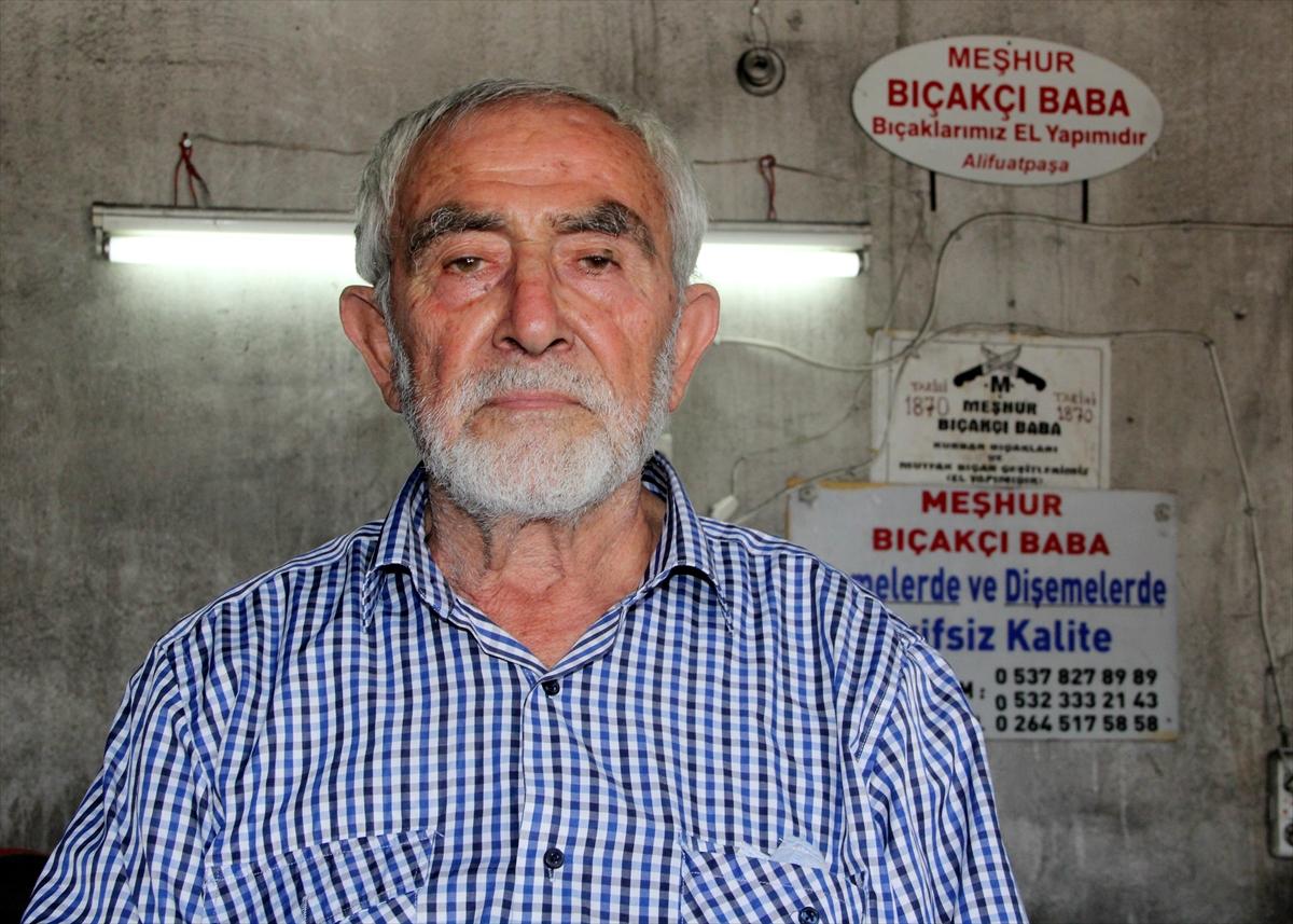 Sakaryalı bıçak ustası, 70 yıldır mesleğini icra ediyor