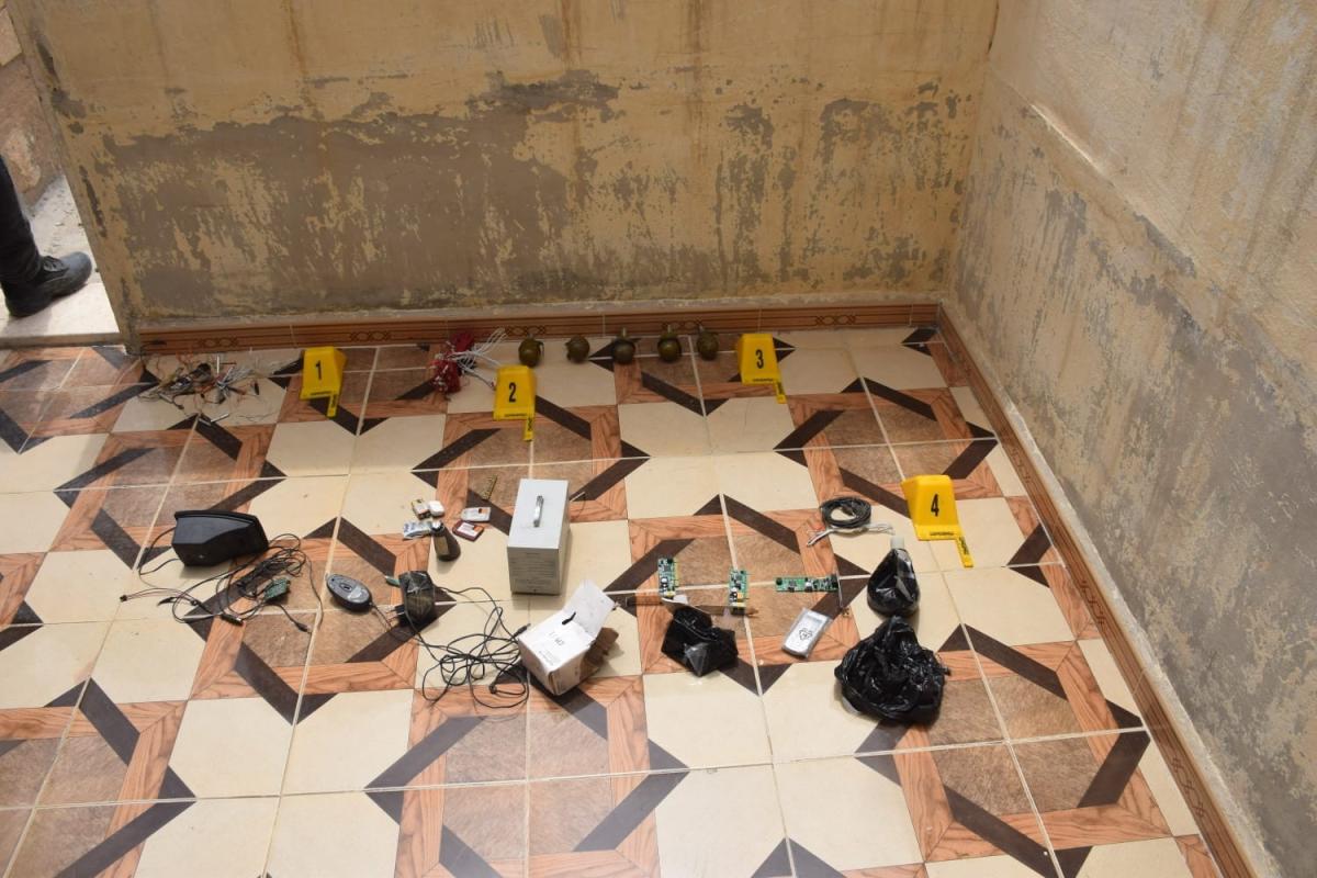 Telabyad'da teröristlere ait patlayıcı malzemeler bulundu