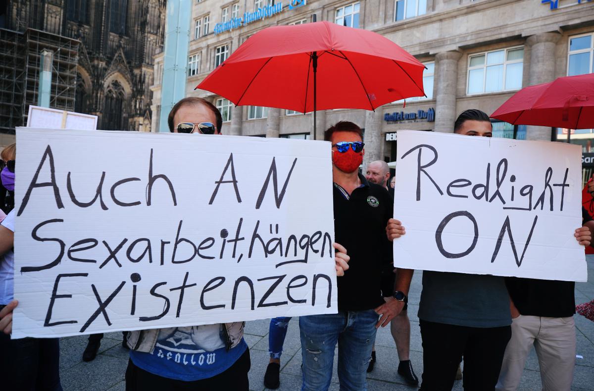 Almanya’da genelev çalışanlarının eylemi