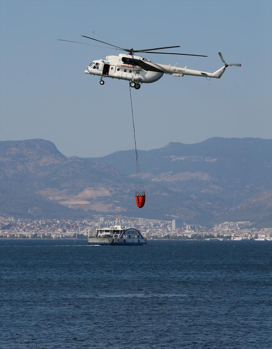 İzmir Balçova'da orman yangını