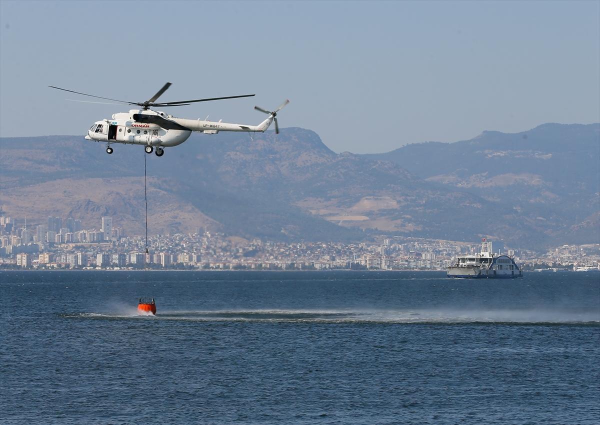 İzmir Balçova'da orman yangını