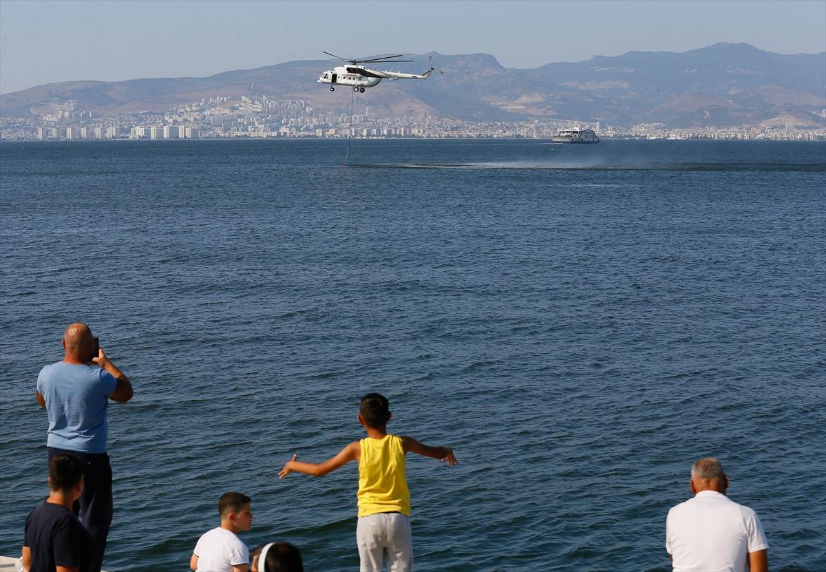 İzmir Balçova'da orman yangını