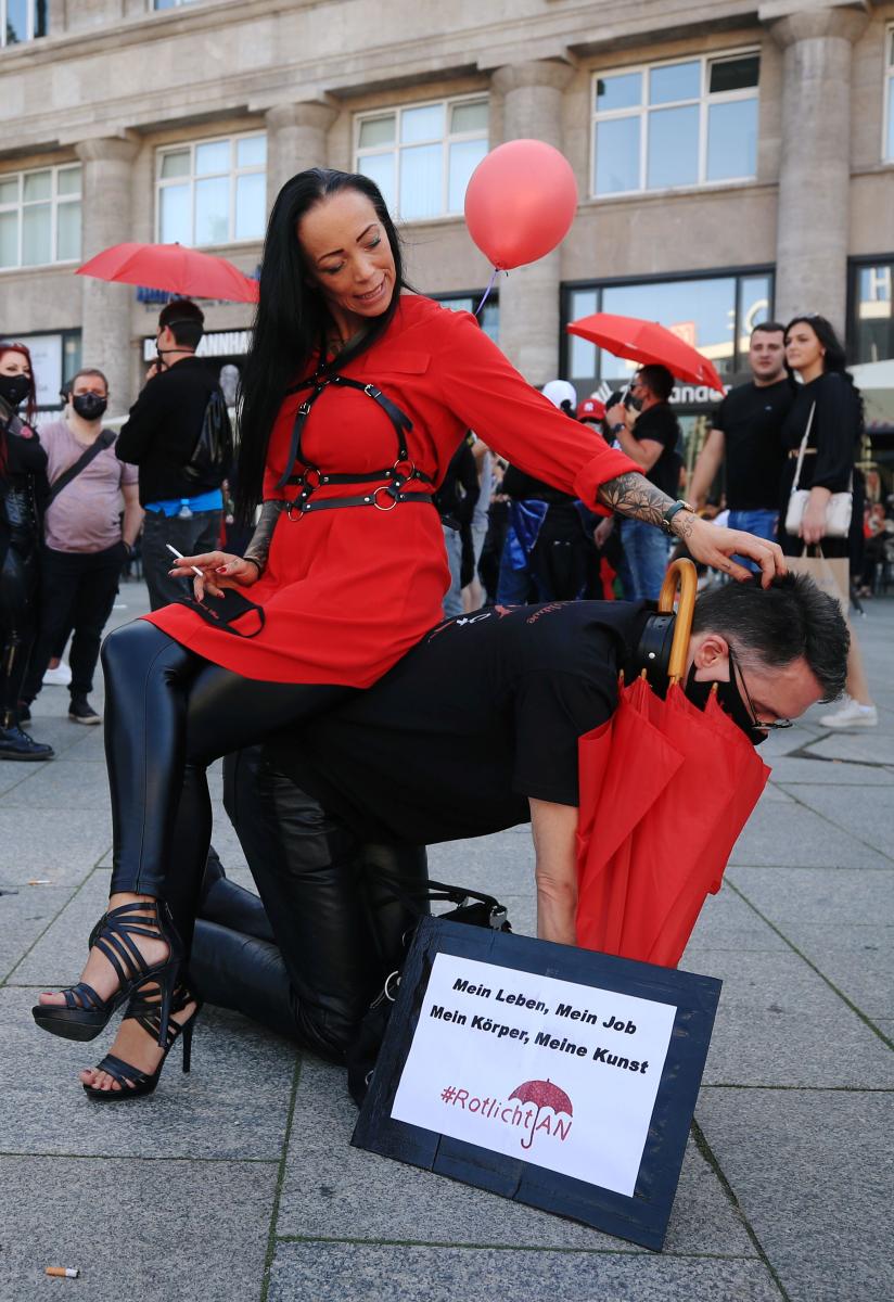 Almanya’da genelev çalışanlarının eylemi