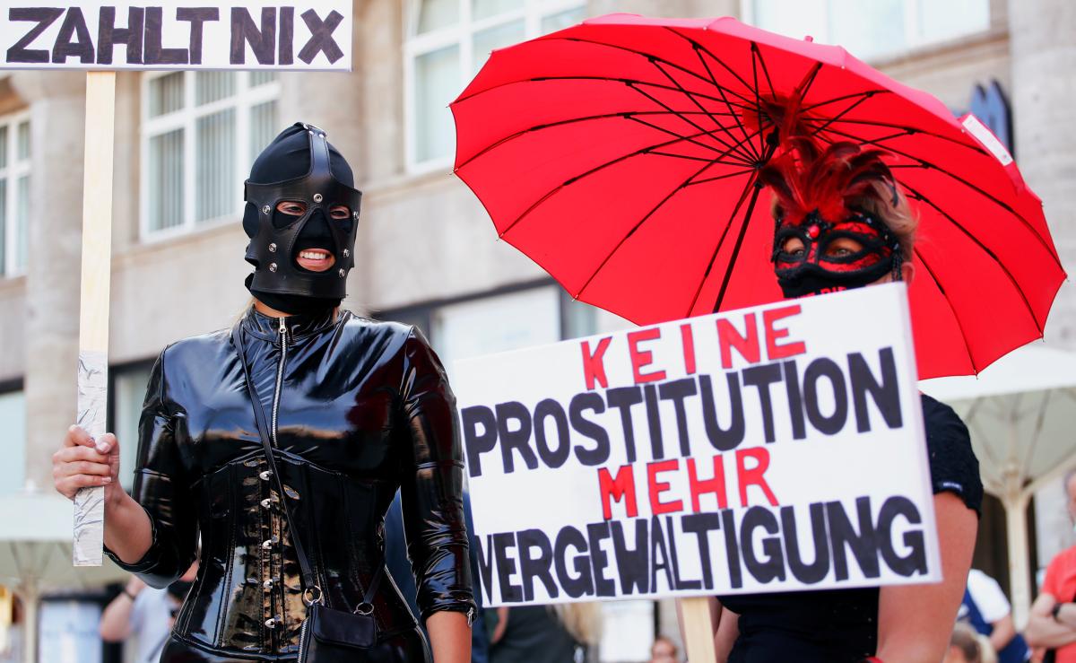 Almanya’da genelev çalışanlarının eylemi