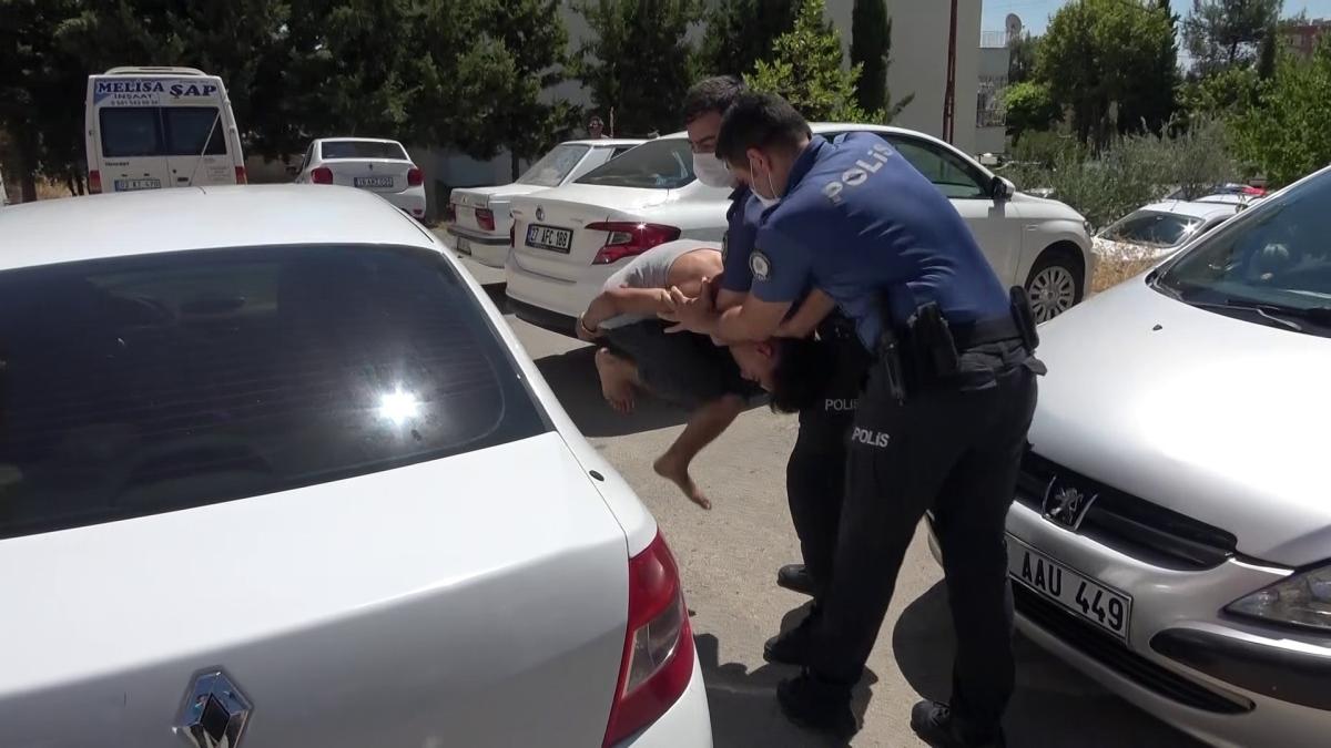 Adıyaman'da babasını bıçakla kovalayan şahsa gözaltı