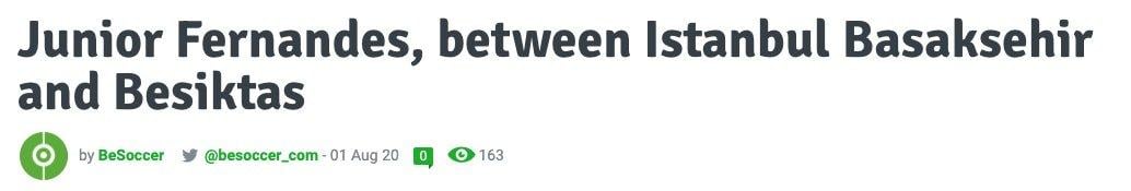 Beşiktaş ve Başakşehir, Fernandes'le ilgileniyor
