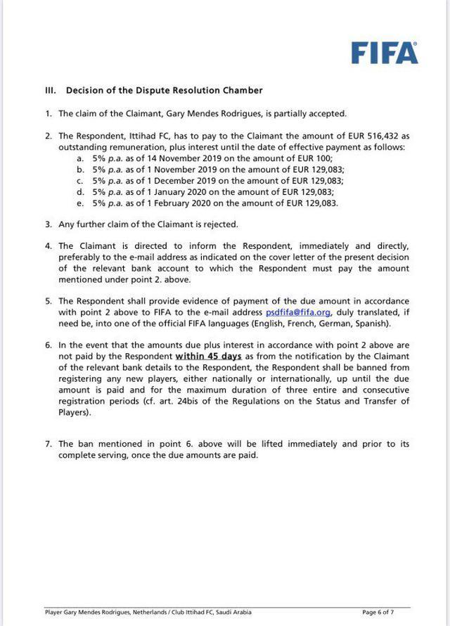FIFA, Rodrigues'i haklı buldu