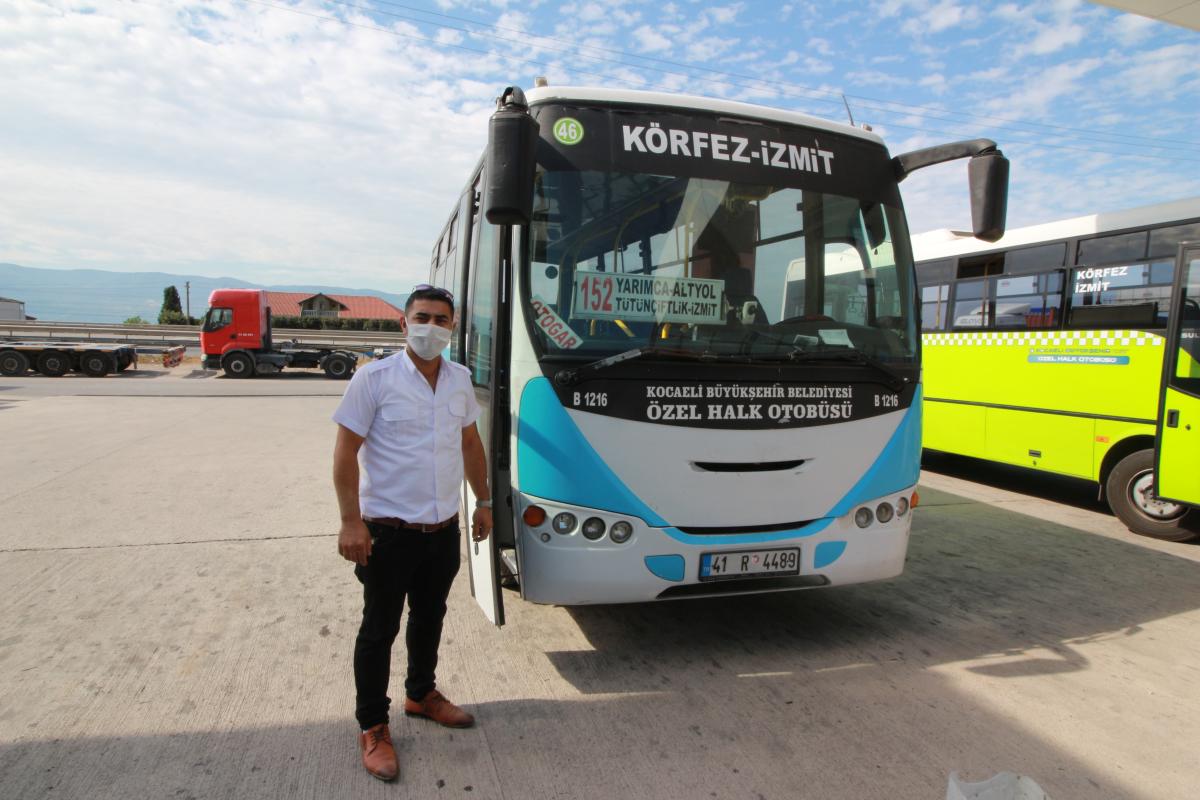 Kocaeli'de, bayramını kutlamayan yolculara sitem etti