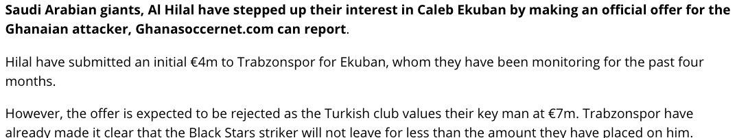 Ekuban'a Al Hilal kancası