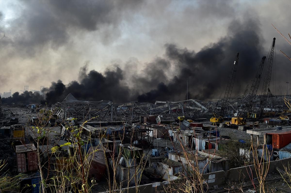 Lübnan'ın başkenti Beyrut'ta patlama