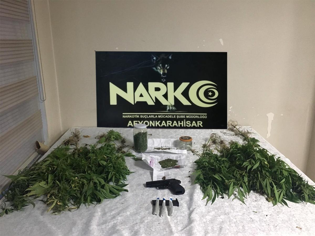 Afyonkarahisar'da zabıta, evinde kenevir yetiştirdi
