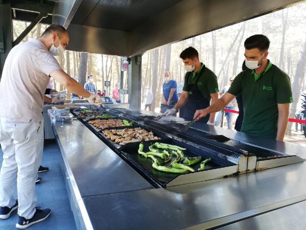 Orman yangınlarını önlemek için ateşsiz mangal hizmette