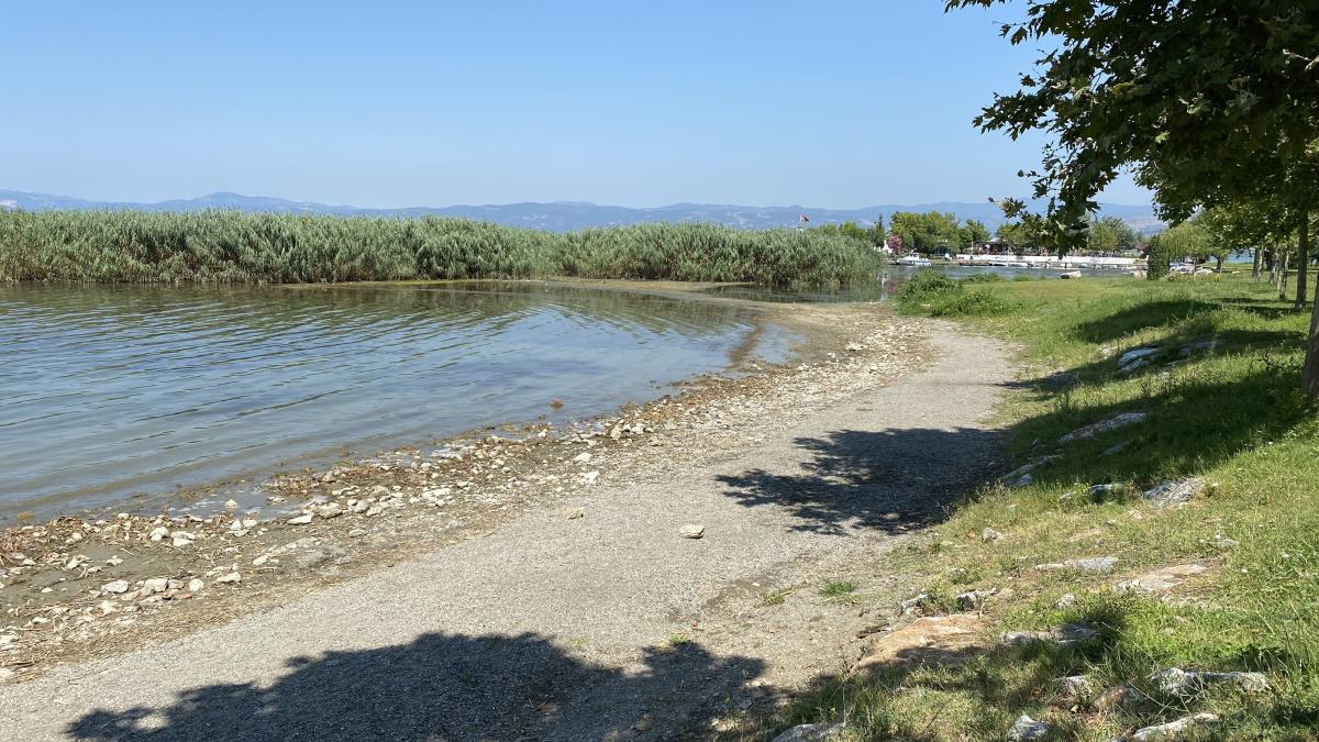 İznik Gölü bu yıl da 20 metre çekildi
