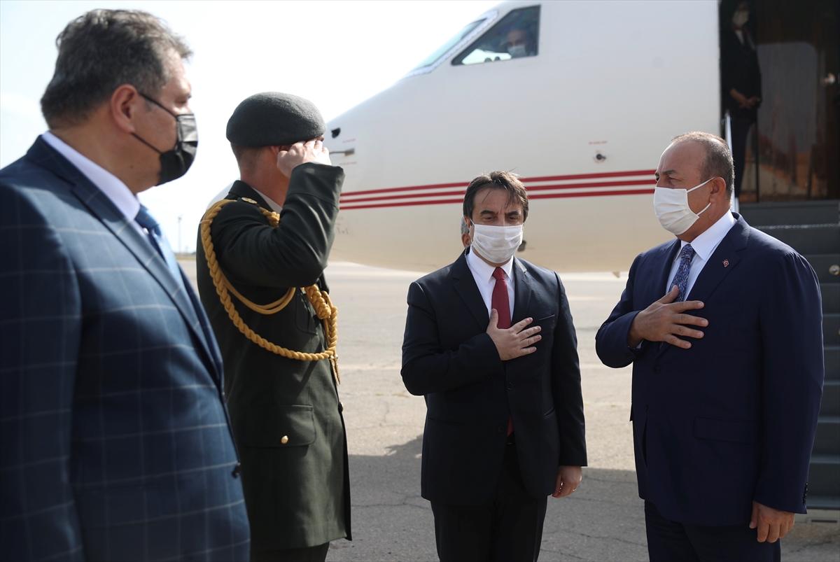 Bakan Çavuşoğlu, Libya Başbakanı Serrac ile görüştü