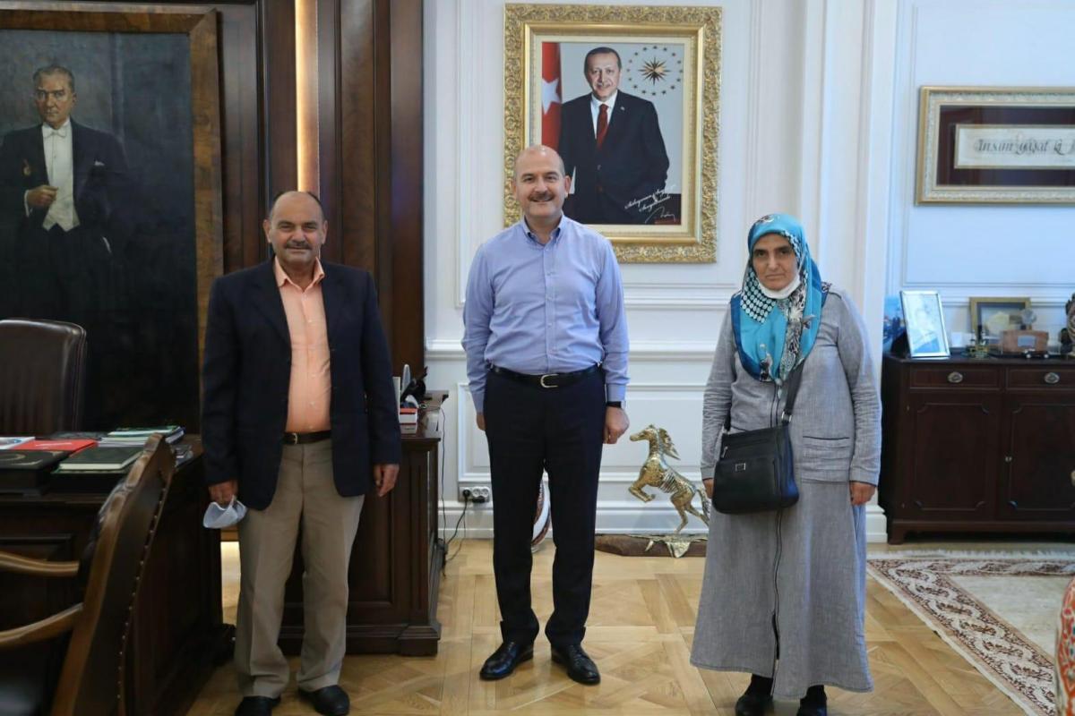 İçişleri Bakanı Soylu, şehit aileleriyle görüştü