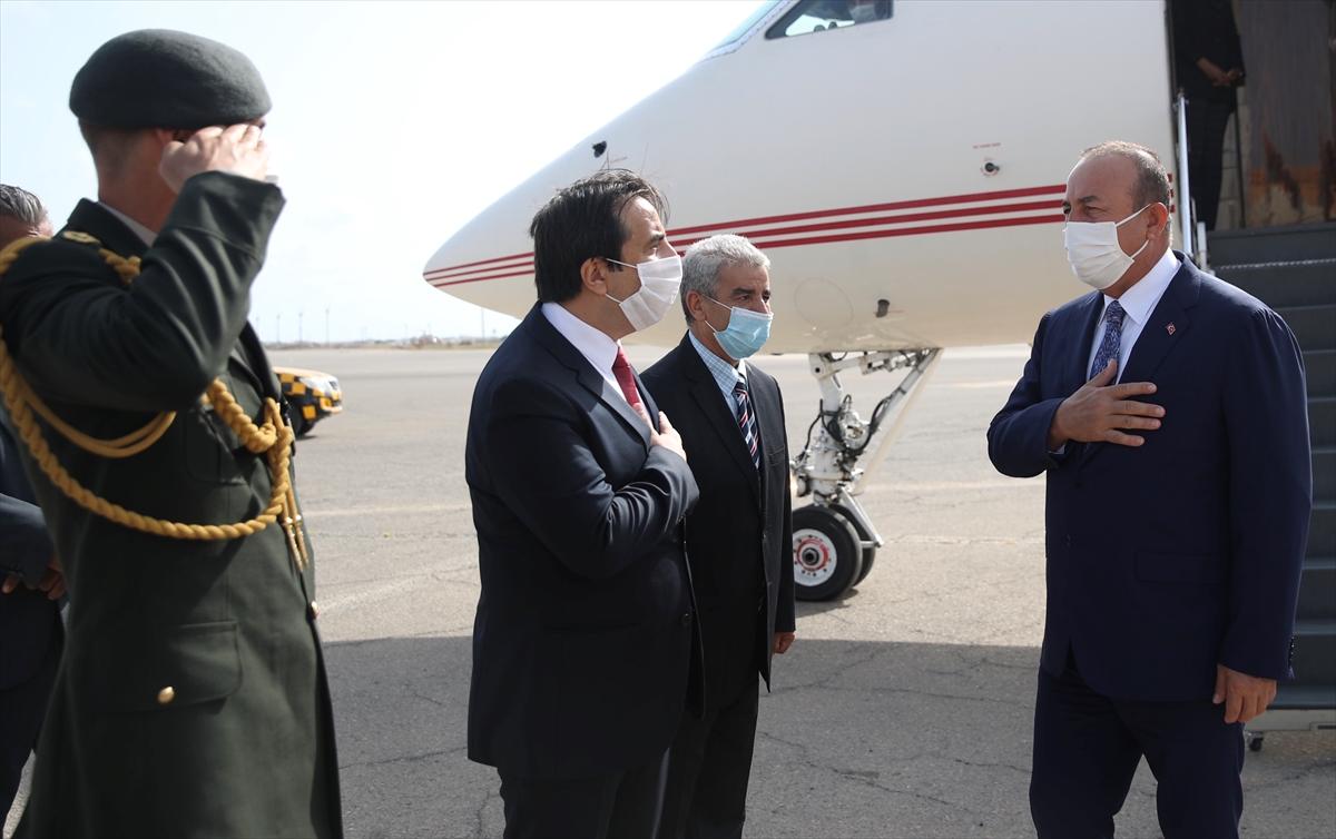 Bakan Çavuşoğlu, Libya Başbakanı Serrac ile görüştü