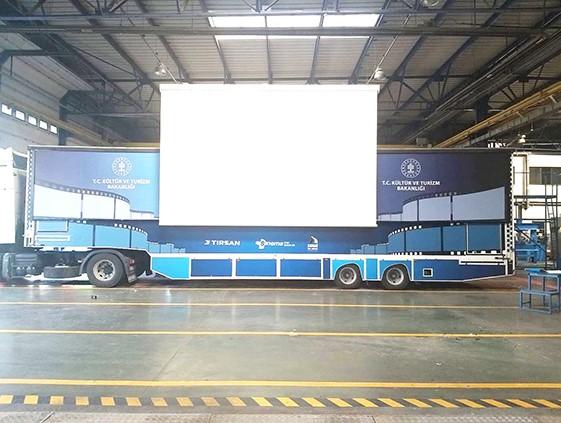 Gezen Sinema Tırı, çocuklar için açık hava sinemasında