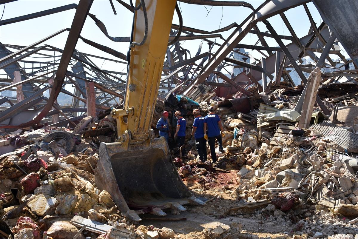 Türk ekipleri, Beyrut Limanı arama faaliyetini sürdürüyor