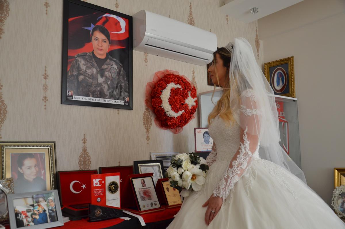 Şehit kardeşini, özel harekat polisleri düğüne uğurladı