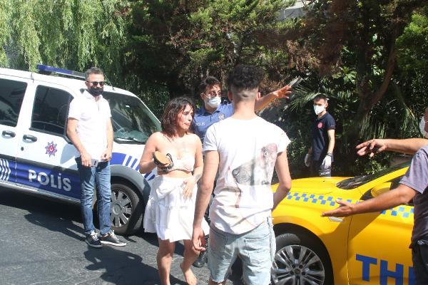 Sevgilisi tarafından darbedildi, polislere direndi