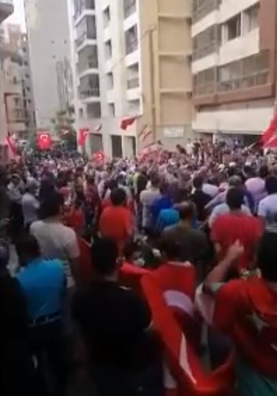 Beyrut'ta Recep Tayyip Erdoğan sloganları