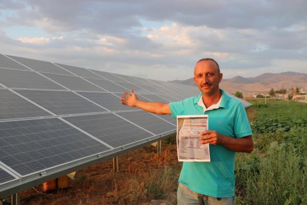 Afyonkarahisar'da güneş enerjisiyle 14 bin TL kara geçti