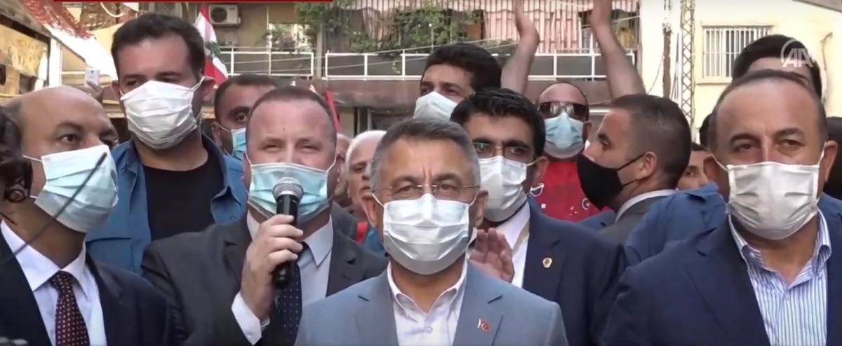 Beyrut'ta Recep Tayyip Erdoğan sloganları