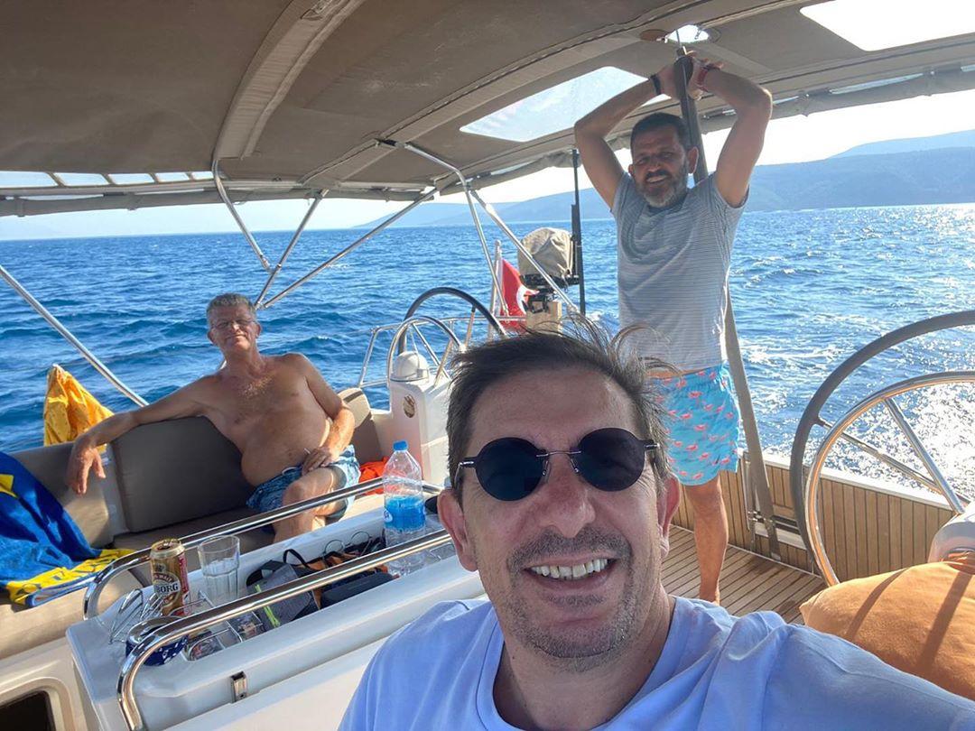 Fatih Portakal'ın tekne keyfi