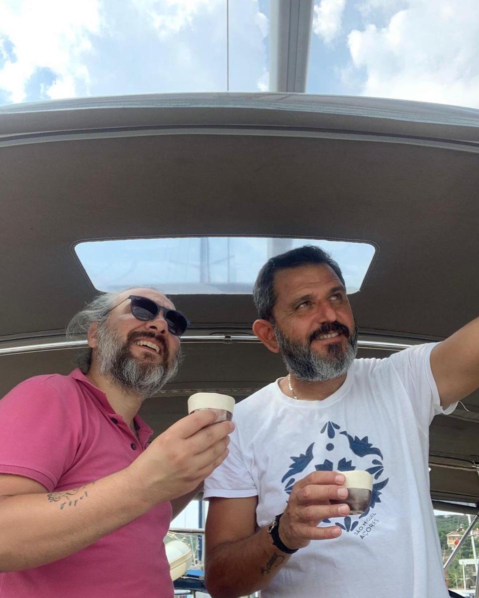 Fatih Portakal'ın tekne keyfi