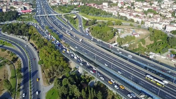 Haliç Köprüsü'nde trafik yoğunluğu