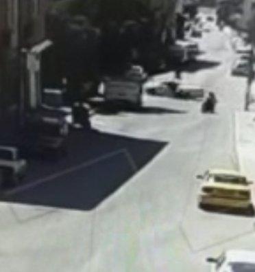 Ankara'da motosiklet kazası kamerada