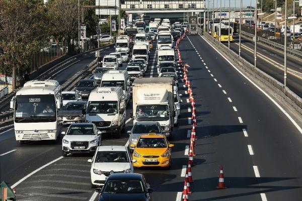 Haliç Köprüsü'nde trafik yoğunluğu