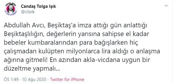 Candaş Tolga Işık: Abdullah Avcı düzeltme yapmalı