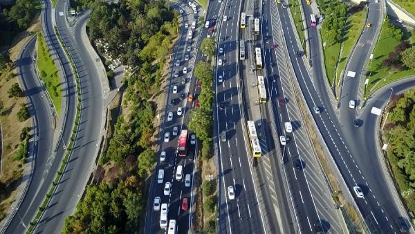 Haliç Köprüsü'nde trafik yoğunluğu