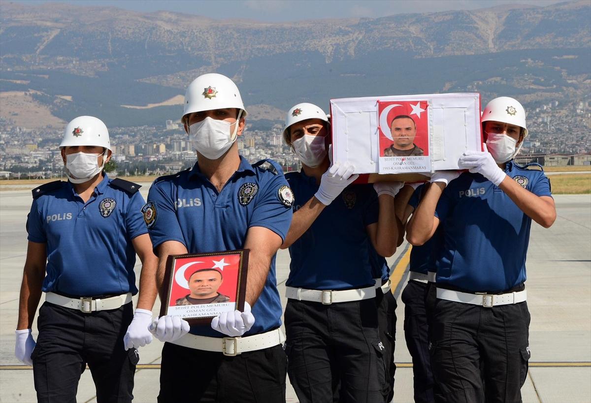 Şehit Osman Gül'ün cenazesi Kahramanmaraş'a getirildi