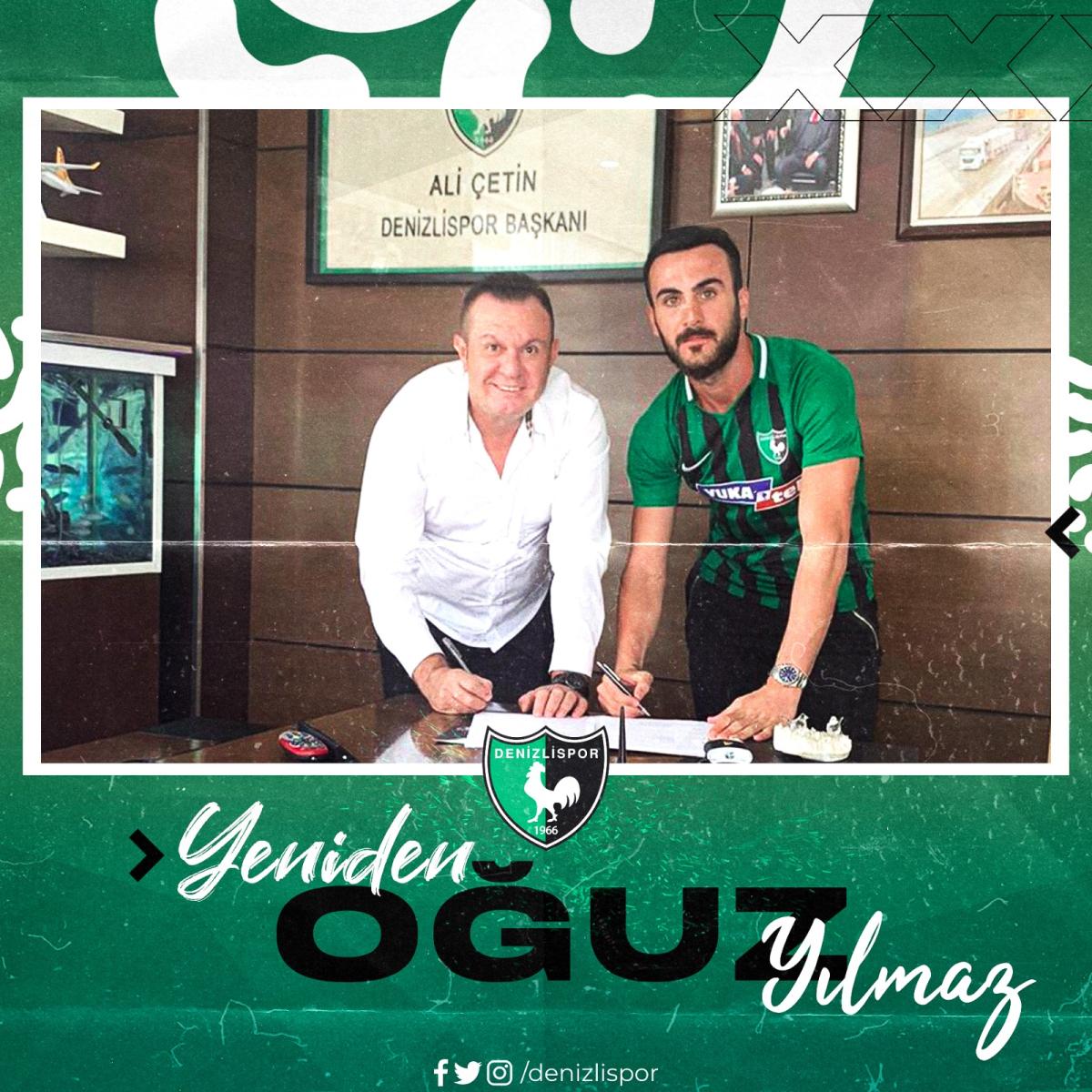Denizlispor'da Oğuz Yılmaz ile sözleşme yenilendi