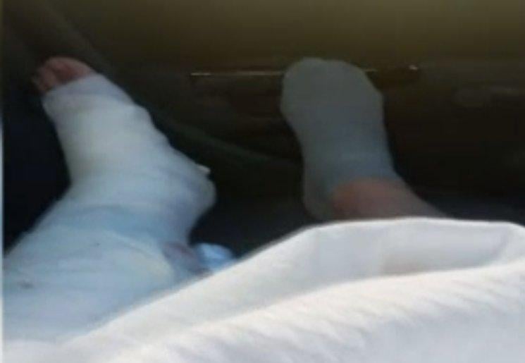 Sancaktepe’de motosiklet ile kamyonetin çarpışma anı