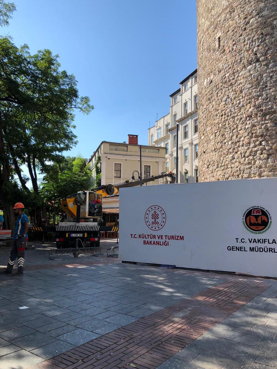 İBB, Galata Kulesi'ndeki çalışmalara engel oluyor