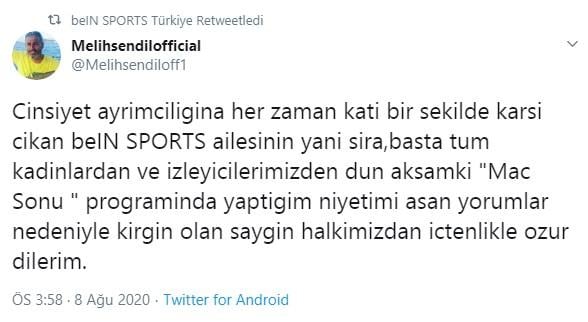 beIN Sports, Melih Şendil ile yollarını ayırdı